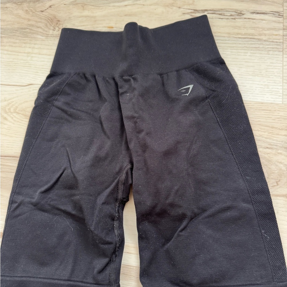 Gymshark Black High-Waist Bike Shorts
